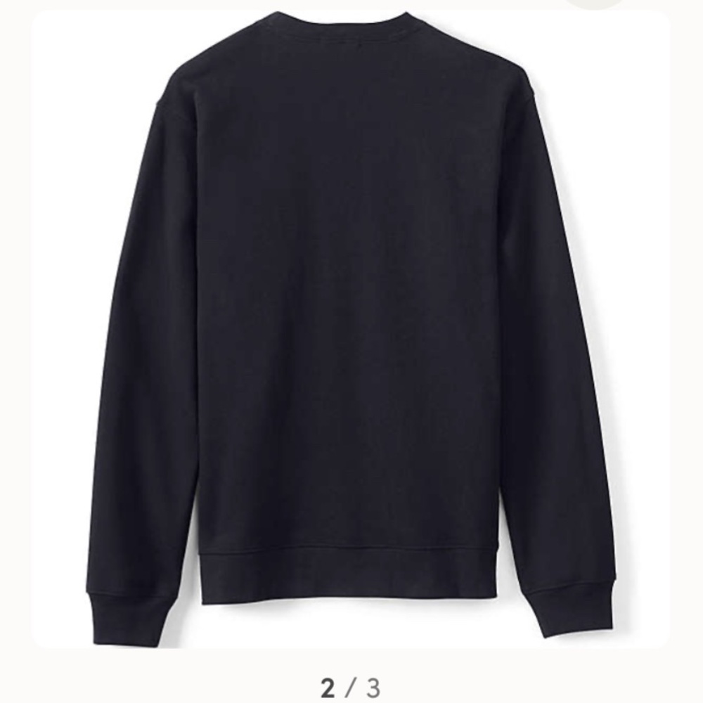 NEW IN BAG Lands End Crew Sweatshirt 4XL Navy